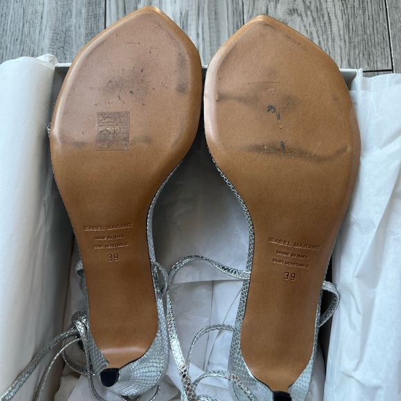 New - Isabel Marant metallic sandals - Picture 10 of 11